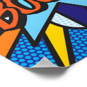 BOOM Comic Book Pop Art Modern Fun Retro Poster (Hoek)
