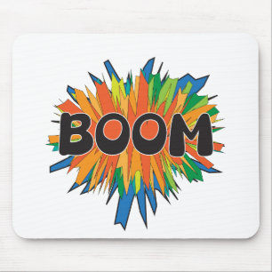 Boom Comic Pop Art Explosie Muismat