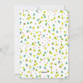 Boom Confetti Modern Flat Holiday-fotokaart Feestdagenkaart (Achterkant)