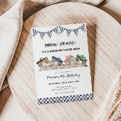 Boom Crash Monster Camion Invitation Anniversaire