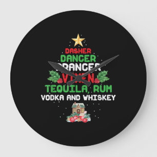 Boom Dasher Dancer Prancer Vixen Tequila Whiskey Grote Klok