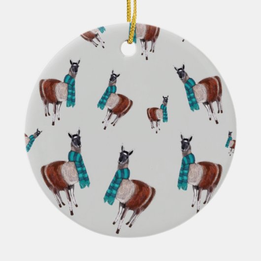 Boom-decoratie Keramisch Ornament (Voorkant)