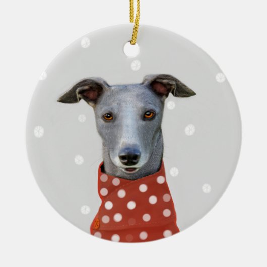 Boom-decoratie Keramisch Ornament (Voorkant)