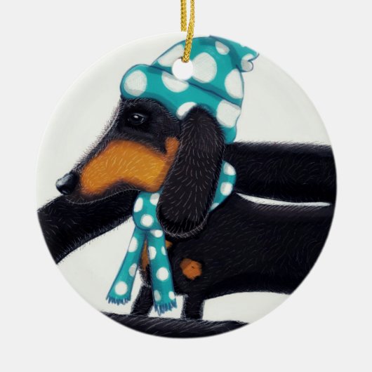 Boom-decoratie Keramisch Ornament (Voorkant)