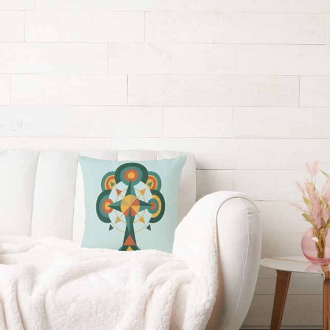 Boom des Levens Boho Mandala Kunst Kussen (Bank)