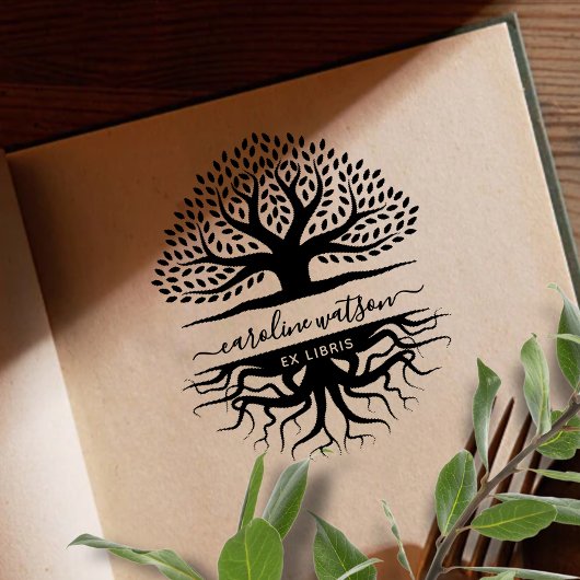  Boom des levens Ex libris  Rubberstempel