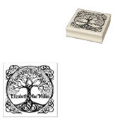Boom des levens rubber Ex Libris-stempel Rubberstempel (Gestempeld)