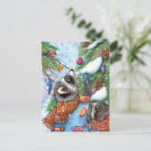 Boom die verkleurt briefkaart (Staand voorkant)