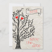 Boom en hart kaart (Voorkant)