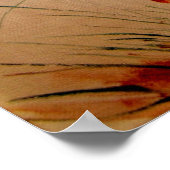 Boom- en paddenstoelen afdrukken poster (Hoek)