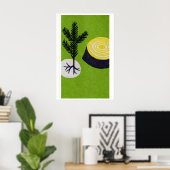 Boom- en stronk-luciferdoosje-kunstprint, Tsjechis Poster (Thuiskantoor)