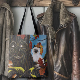 Boom Ent Kat Herfst Fantasie Draagtas