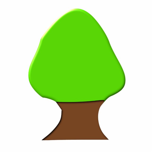 Boom fotoscculptuur staand fotobeeldje  (Voorkant)