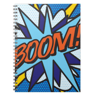 BOOM Fun Retro Comic Book Pop Art Notitieboek