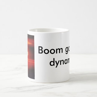 Boom gaat de dynamiet in! koffiemok