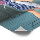 Boom getekend in houtskool poster (Hoek)