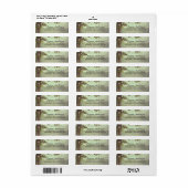 Boom hart rustieke bruiloft etiket (Full Sheet)