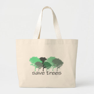 Boom Hugger! Cute Trees design! Ecologie en bomen Grote Tote Bag