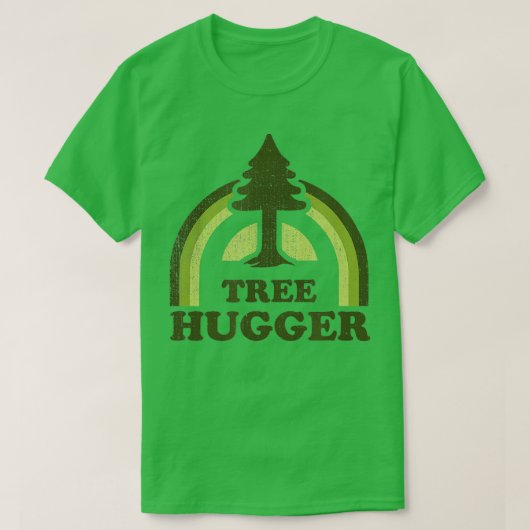 Boom Hugger Retro  Environmental Natuur Lov T-shirt (Design voorkant)