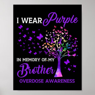 Boom I Draag Paars geheugen van Broer Overdosis Aw Poster
