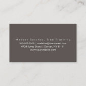 Boom Icoon Gazon Diensten Zakelijke Kaart Visitekaartje (Achterkant)