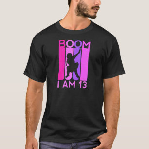 Boom Ik ben 13 Verjaardag Jaar Oud 13e Dabbing Mei T-shirt