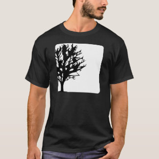 boom in doos wit/zwart t-shirt