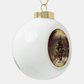Boom in een bubbel keramische bal ornament (Links)