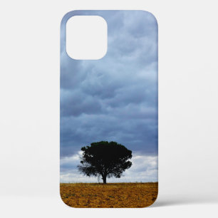 Boom in een leeg veld iPhone 12 hoesje