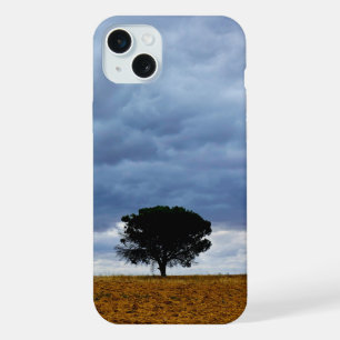 Boom in een leeg veld iPhone 15 plus case