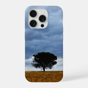 Boom in een leeg veld iPhone 15 pro hoesje