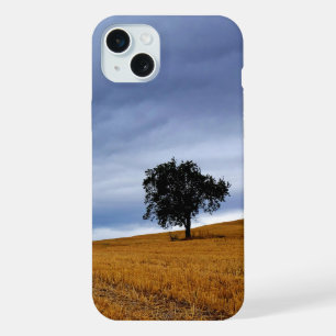 Boom in een tarweveld iPhone 15 plus case