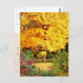 Boom in goud briefkaart (Voorkant / Achterkant)