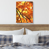 Boom in het najaar canvas afdruk (Insitu (Slaapkamer))