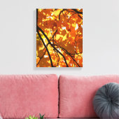 Boom in het najaar canvas afdruk (Insitu (Woonkamer))
