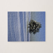 Boom in met sneeuw bedekt landschap legpuzzel (Horizontaal)