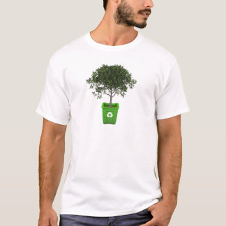 Boom in recyclen bak t-shirt