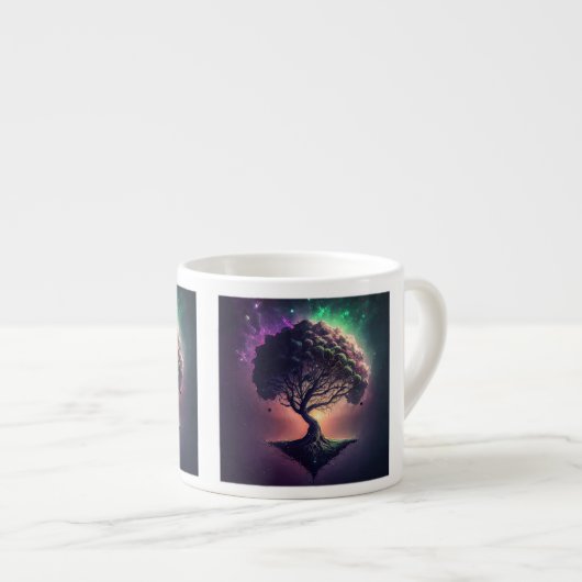 Boom in Space Espresso Mok (Voorkant rechts)