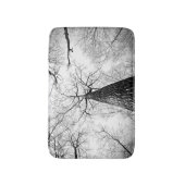 Boom in zwart-wit badmat (Voorkant Verticaal)