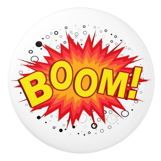 Boom! Keramische Knop (Voorkant)