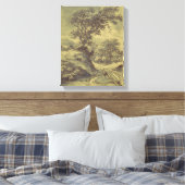 Boom  kunst - digitale afdruk gewijzigd canvas afdruk (Insitu (Slaapkamer))