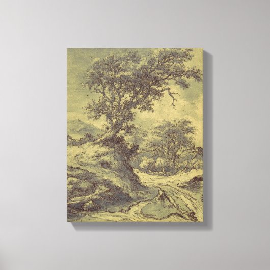 Boom  kunst - digitale afdruk gewijzigd canvas afdruk (Voorkant)