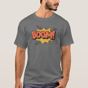 BOOM! Kunstontwerp voor komische boeken Cartoon T-shirt