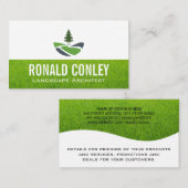 Boom | landschapsarchitectuur | hovenier | gazon visitekaartje (Voorkant / Achterkant)