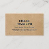 Boom | Landschapsarchitectuur | Tuinman Visitekaartje (Achterkant)