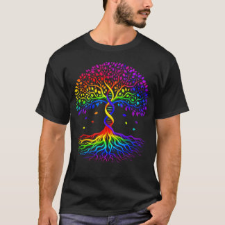 Boom Leven Regenboog Lgbt Cool Gay Pride Vlag T-shirt