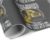 Boom Logging Joke Forestry Harvester Cadeaupapier (Rol Hoek)