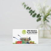 Boom Logo | Wielvat Tuingereedschap Visitekaartje (Staand voorkant)