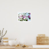 Boom Mallow Blooms in Summer Poster (Keuken)