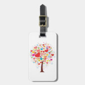 Boom met hartvormig blad Bagagelabels (Voorkant verticaal)
